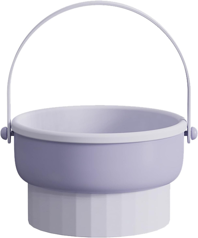 Suport profesional pentru curățare pensule machiaj 3 în 1, spălare, uscare și depozitare, design portabil, material TPR și PP rezistent [4]