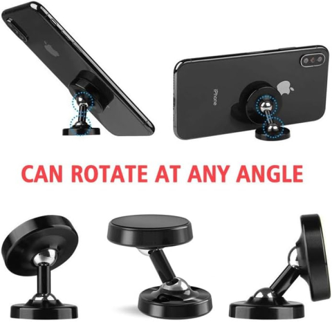 Trepied flexibil magnetic pentru telefon, rotație 360°, design compact și stabil, material durabil, ideal pentru antrenamente și uz zilnic [1]
