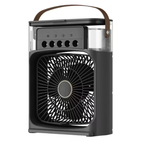 Ventilator portabil USB Type-C, 5 trepte de viteză, silențios, flux de aer ajustabil, design compact 26×21 cm [2]