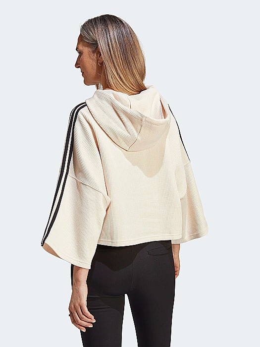 Bluz? Crop Hoodie Adidas IC5461 Bej , masura xl [2]