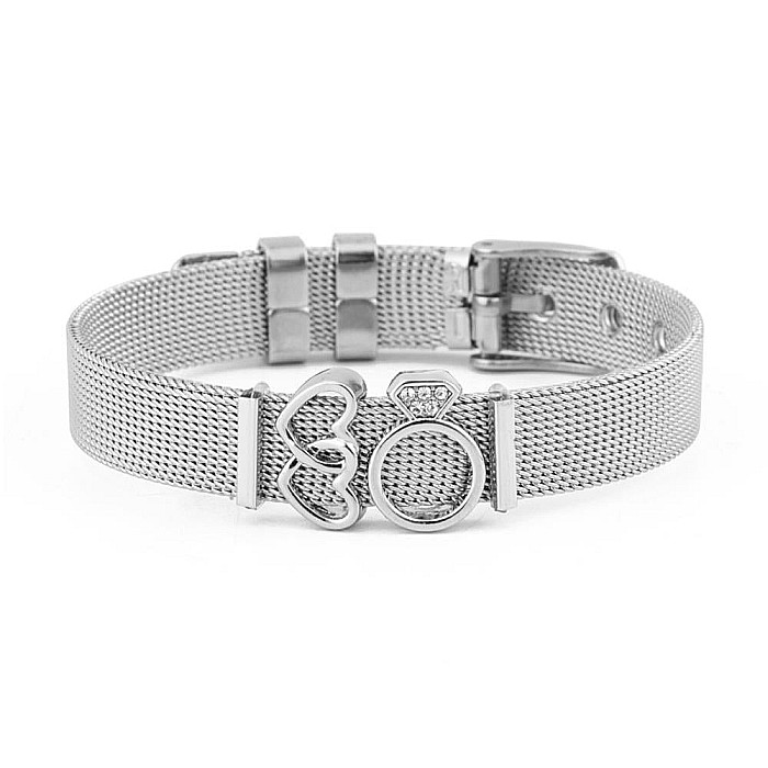 Bratara MBrands charm, din inox, ajustabila, inchidere catarama,diverse culori [4]