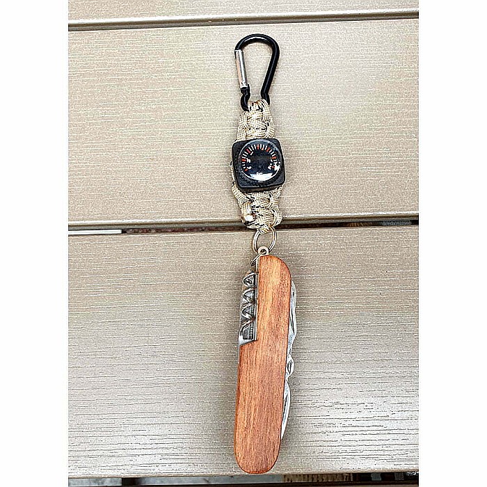 Breloc MBrands, cu termometru, paracord si carabina [5]