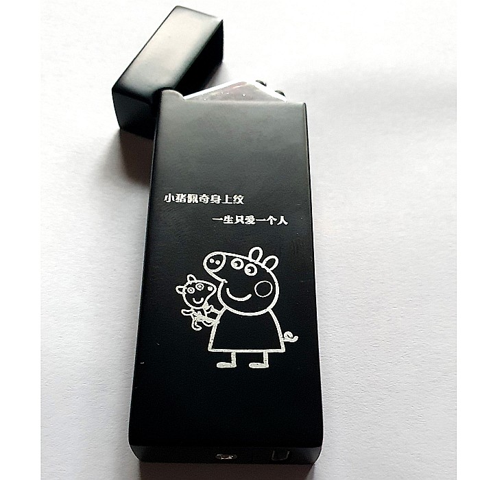 Bricheta de dama Mbrands dublu arc electric , purcelusa peppa , incarcare usb [5]