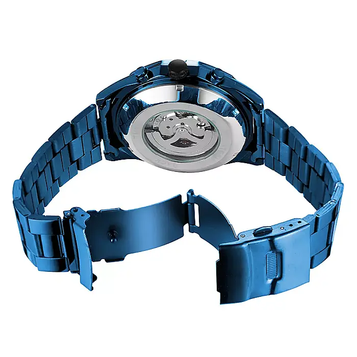 Ceas barbatesc Forsining automatic, bratara inox [4]