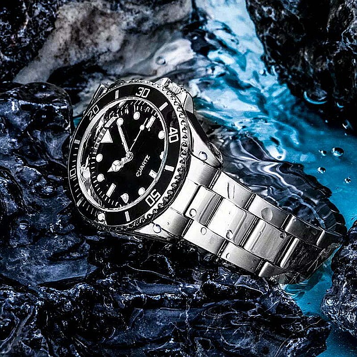 Ceas barbatesc Mbrands , quartz ,curea inox , indici fosforescenti [5]