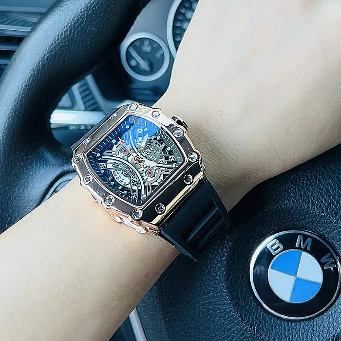 Ceas barbati MBrands, sport, calendar, indici luminosi, curea silicon [3]