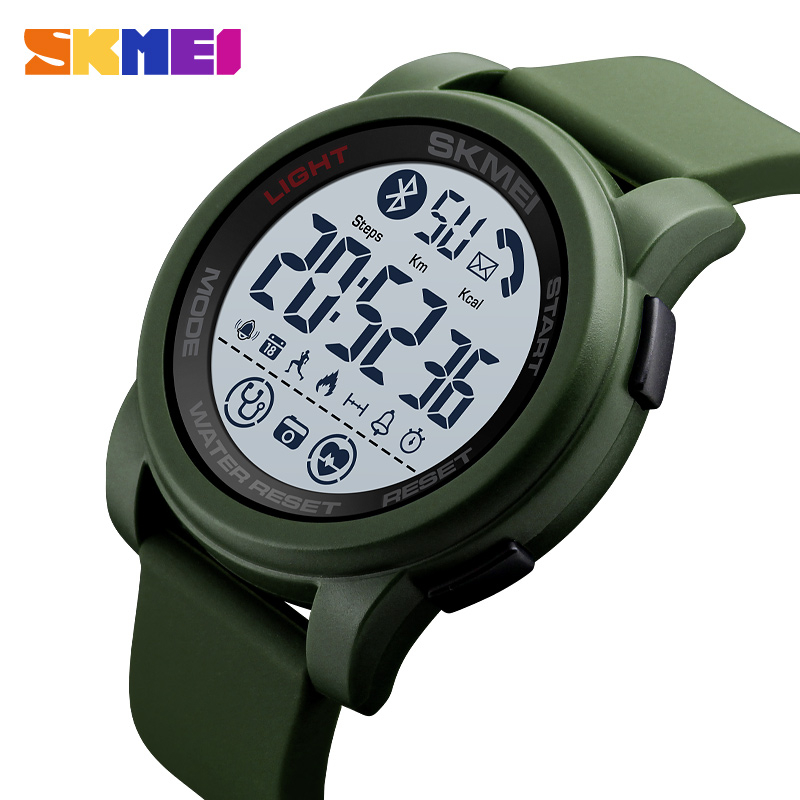 Ceas de barbati 1593 digital , culoare verde [2]