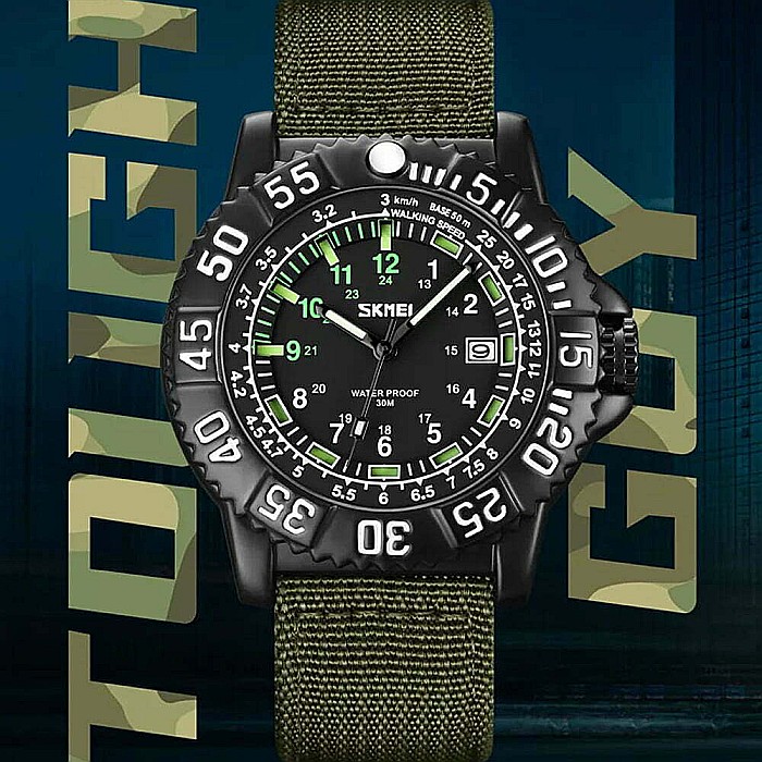 Ceas de barbati Army SKMEI 9281 data, tahimetru, military, indici fosforescenti [3]