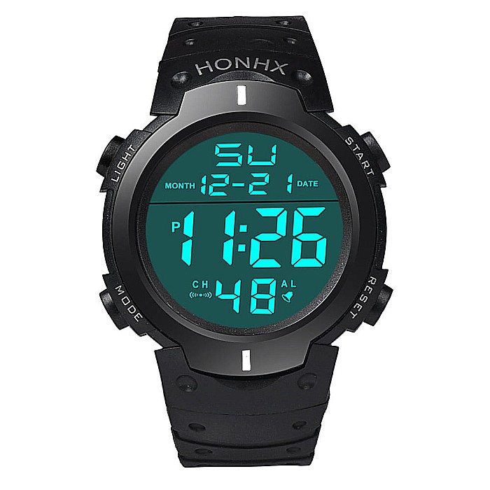 Ceas de barbati digital HONHX 9001 F cronograf quartz [5]