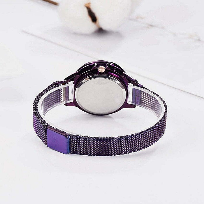 Ceas de dama MBrands, cadran rotativ 360 grade, bratara milaneza cu inchidere magnetica [2]