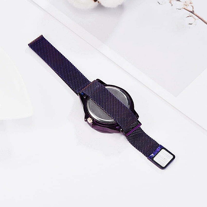 Ceas de dama MBrands, cadran rotativ 360 grade, bratara milaneza cu inchidere magnetica [3]