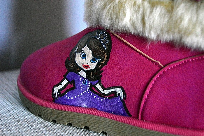 Cizme copii mbrands imblaniti , model UGG , pictura handmade, masura 30 [4]