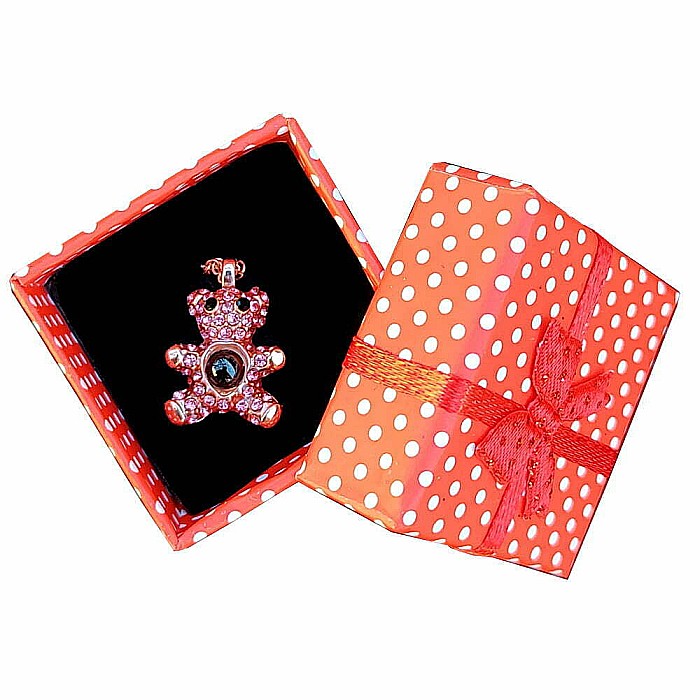 Colier cu proiectie MBrands in forma de ursulet care proiecteaza cuvantul " Te Iubesc" in 100 de limbi [6]