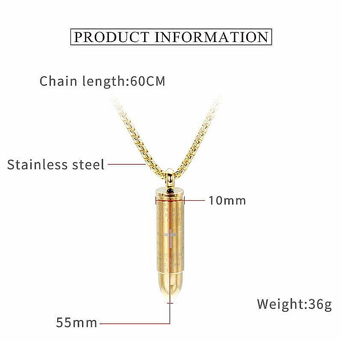 Colier, lant cu pandantiv in forma de glont cu deschidere, inscriptionata rugaciunea " Tatal Nostru" [2]