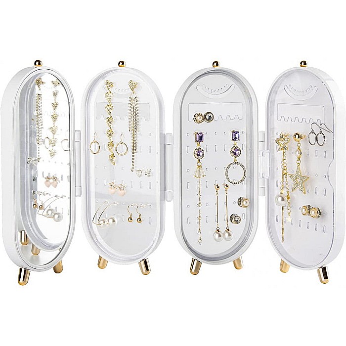 Cutie bijuterii, Organizator pentru bijuterii, pliabil, cu finisaje aurii, portabil [2]