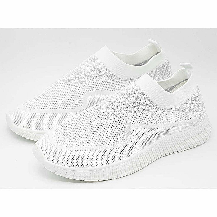 Espadrile Dama MBrands cu talpa flexibila, material textil, alb B166 [4]