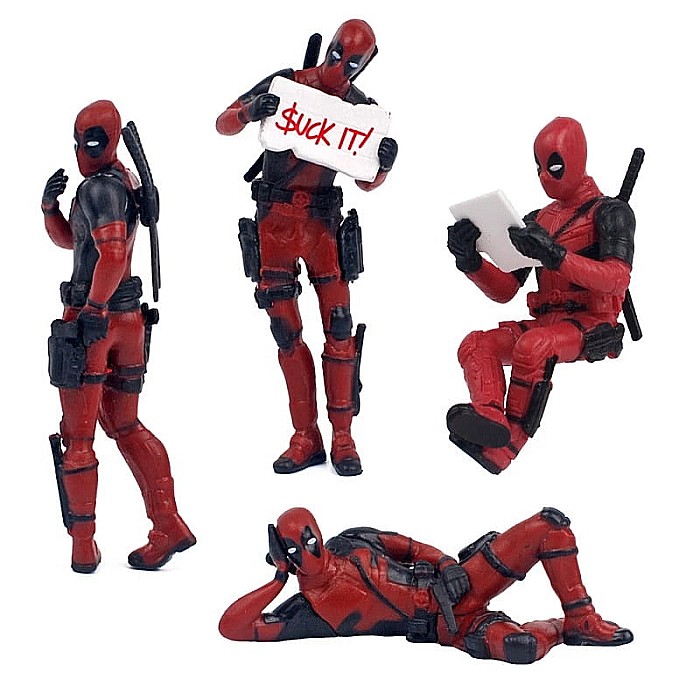 Figurina pentru masina Deadpool MBrands , diverse posturi [7]