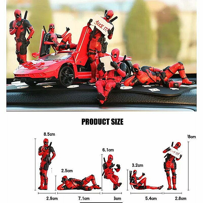 Figurina pentru masina Deadpool MBrands , diverse posturi [10]