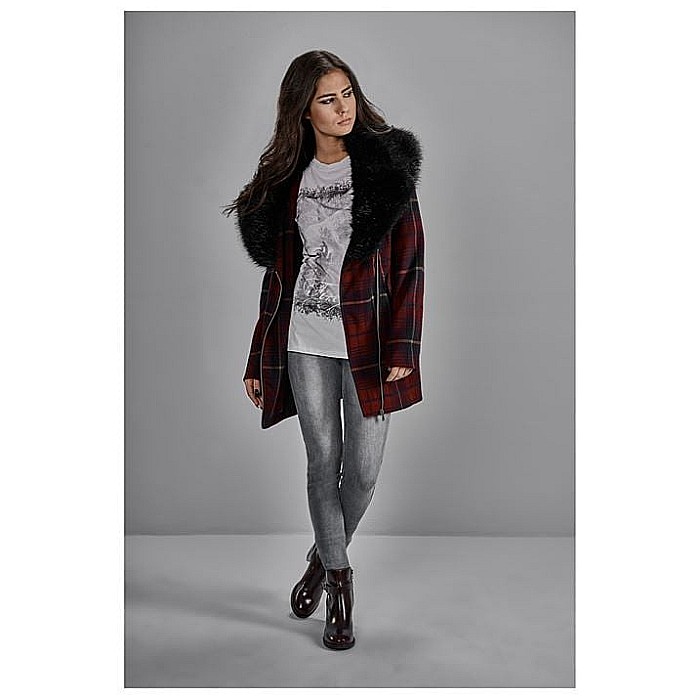 Geaca Mbrands palton cu guler de blana detasabil Firetrap S [5]