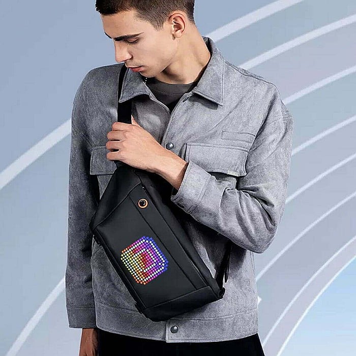 Geanta umar, borseta Mark Ryden Smart, display led, impermeabila, baterie inclusa, 26 x 17 x 8 cm [4]