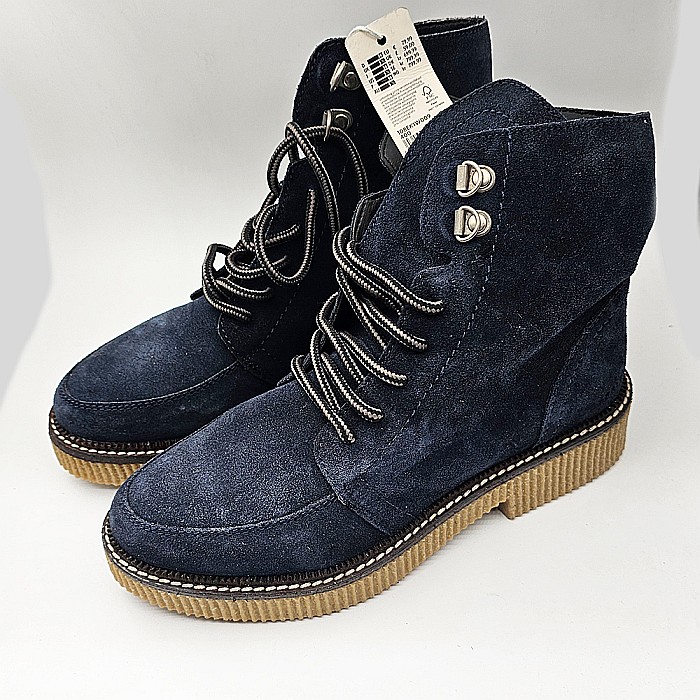 Ghete ESPRIT 108EK1W009, culoare bleumarin, piele intoarsa [3]