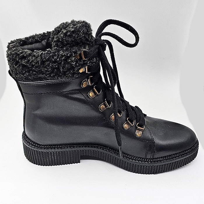 Ghete imblanite ESPRIT 108EK1W007, masura 39, culoare negru, piele naturala [2]