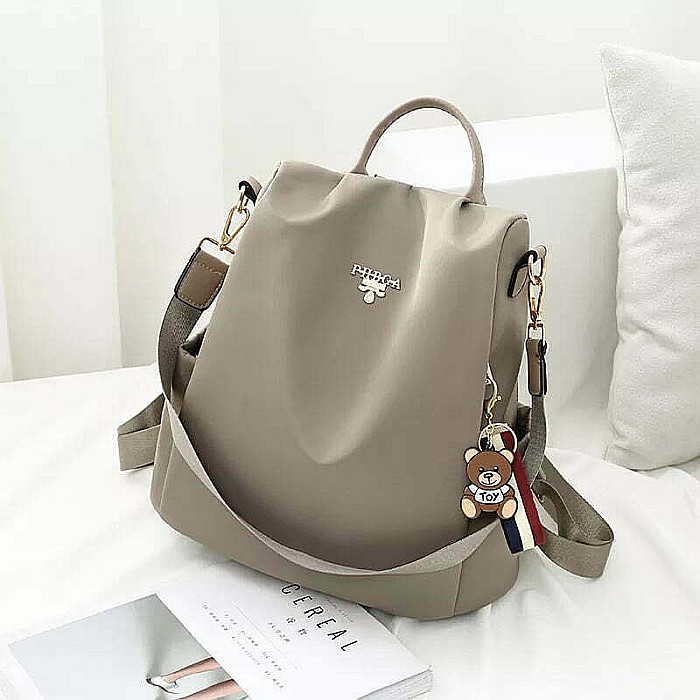 Ghiozdan de dama MBrands 2 in 1, impermeabil , antifurt , breloc ursulet [2]