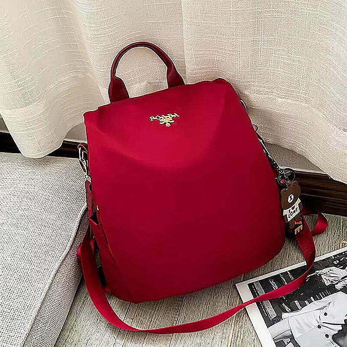 Ghiozdan de dama MBrands 2 in 1, impermeabil , antifurt , breloc ursulet [2]