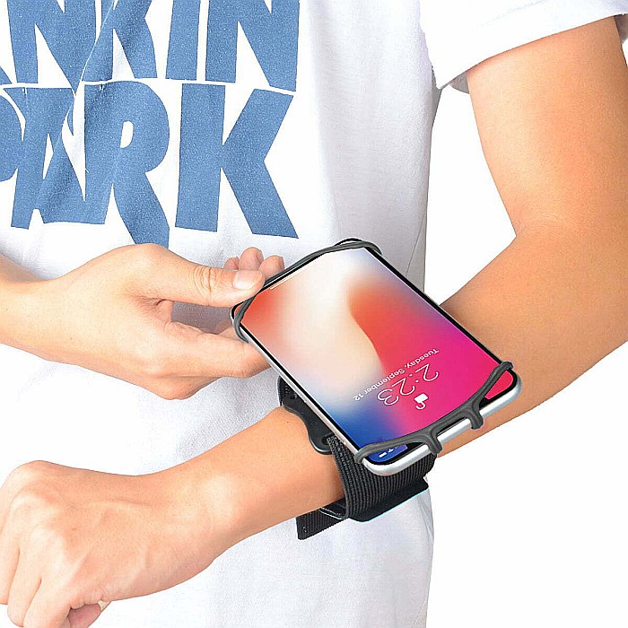 Husa Mbrands banderola telefon pentru brat/mana pentru alergat cu 360° rotire, Armband suport pentru brat smartphone jogging [5]