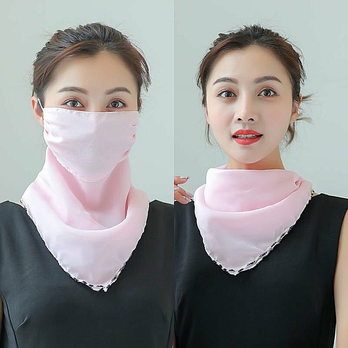 Masca protectie MBrands cu esarfa ,model floral [4]