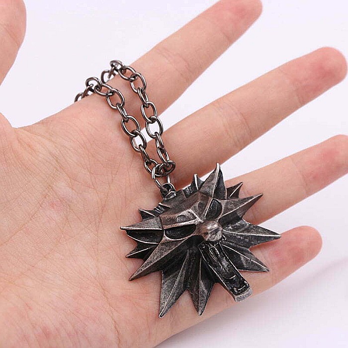Medalion barbatesc MBrands The Witcher , forma cap de lup [5]