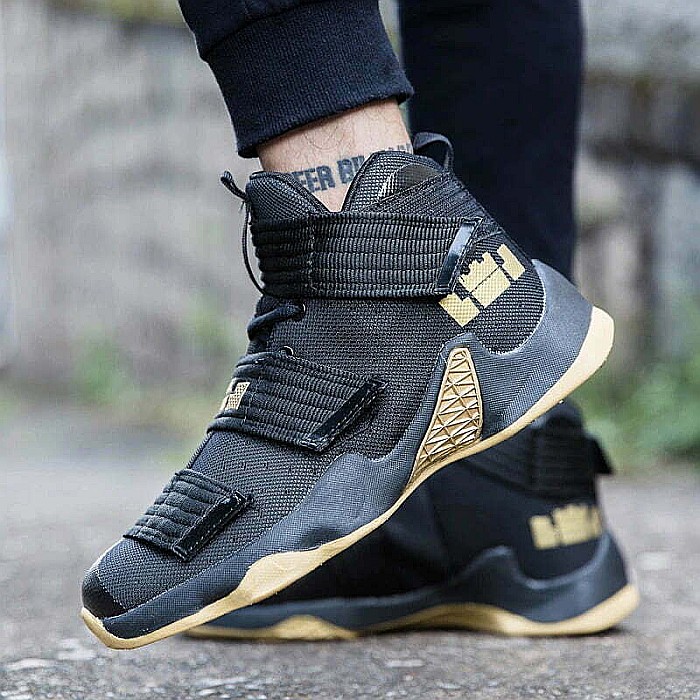 Pantofi sport baschet HI Tops MBrands , negru cu galben [6]