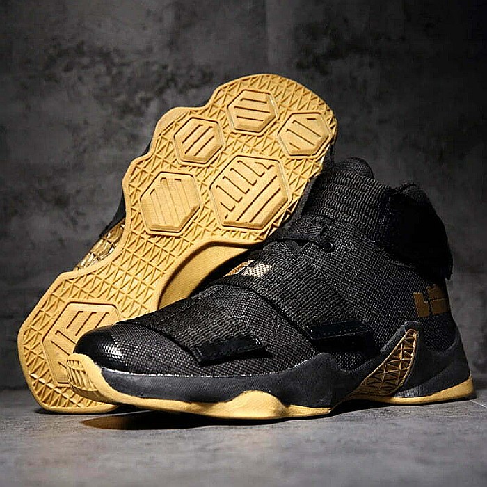 Pantofi sport baschet HI Tops MBrands , negru cu galben [7]