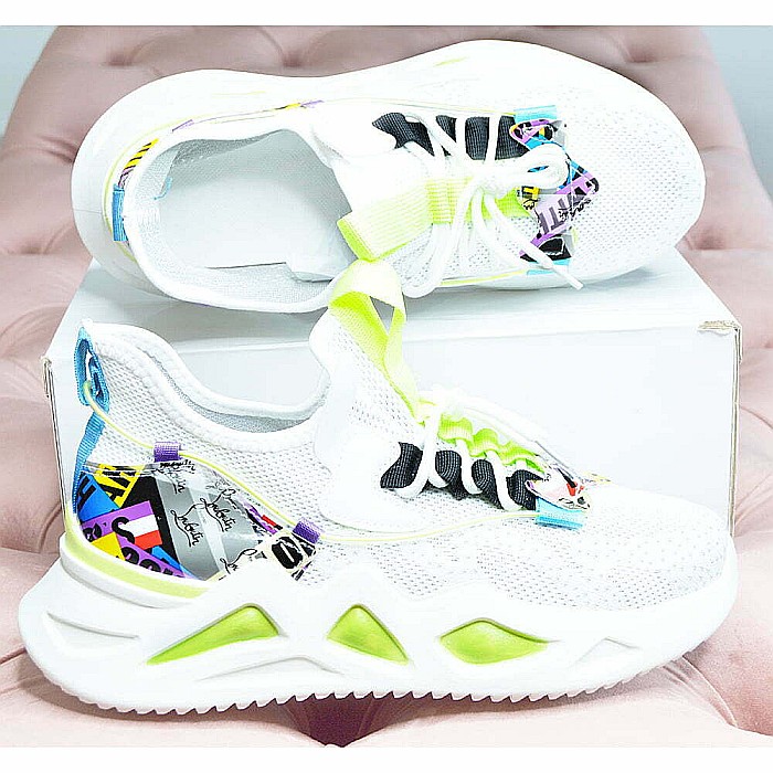 Pantofi sport MBrands barbati, talpa masiva, brant moale, alb [5]