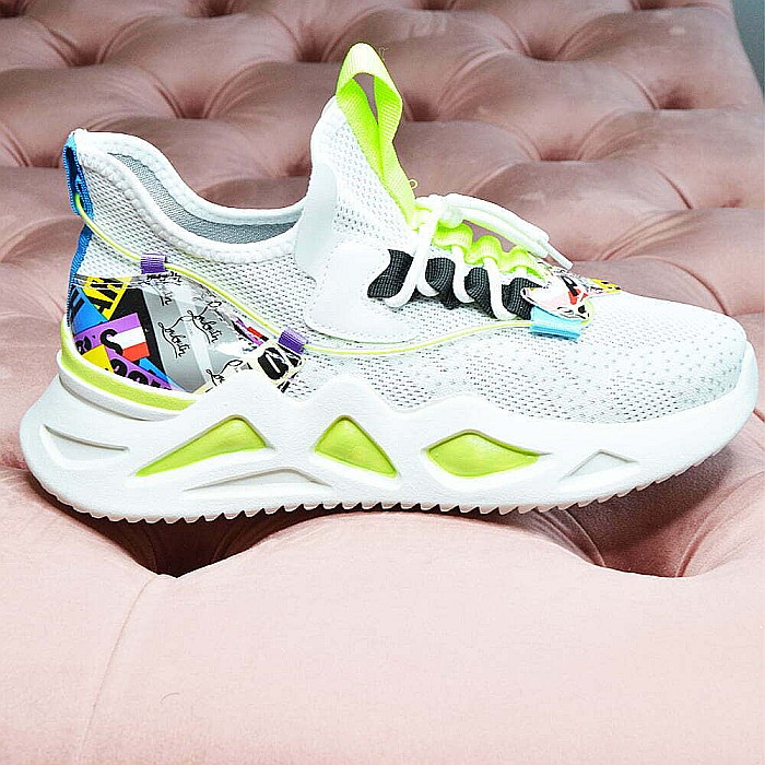 Pantofi sport MBrands barbati, talpa masiva, brant moale, alb [7]