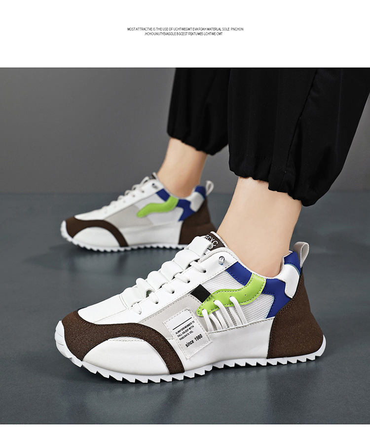 Pantofi sport, sneakers MBrands din piele sintetica, sireturi elastice [3]