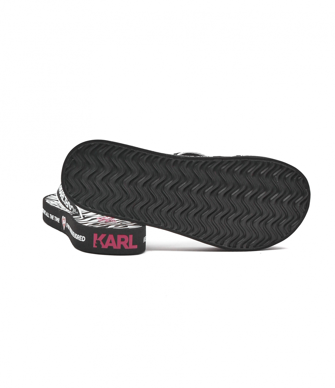 Slapi , papuci Karl Lagerfeld KOSTA Karnimal zebra [4]