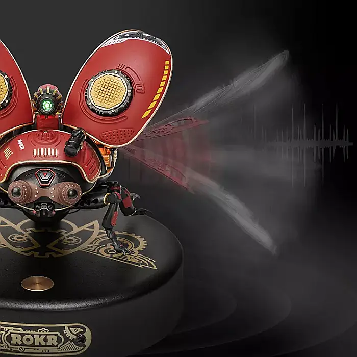 Puzzle mecanic 3D, set constructie buburuza scout bettle din plastic, stilul punk, DIY [2]