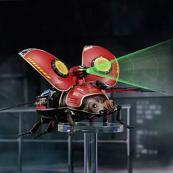 Puzzle mecanic 3D, set constructie buburuza scout bettle din plastic, stilul punk, DIY [6]