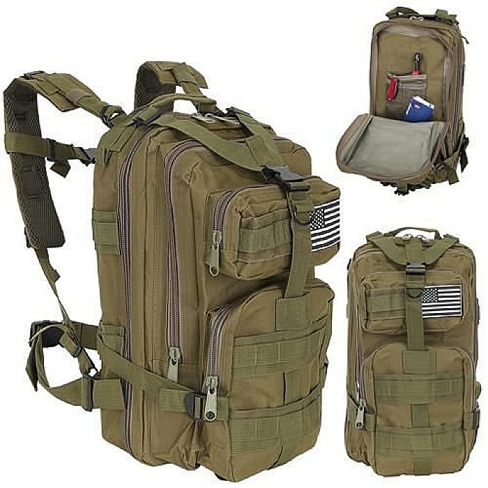 Rucsac army MBrands,  ,impermeabil, steag USA, 26L [6]