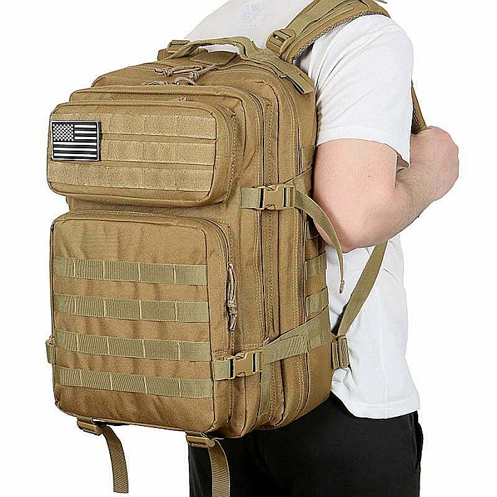 Rucsac army MBrands, Laptop de 17.3 ,impermeabil, steag USA, 50L [6]