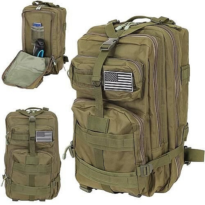 Rucsac army MBrands, Laptop de 17.3 ,impermeabil, steag USA, 50L [8]