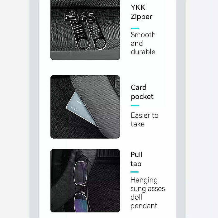 Rucsac barbati Mark Ryden , impermeabil , compartiment laptop 15.6 , portofel cadou, lacat TSA [9]