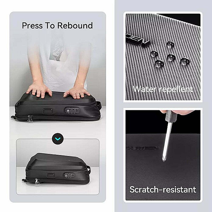 Rucsac barbati Mark Ryden , impermeabil , compartiment laptop 15.6 , portofel cadou, lacat TSA [5]