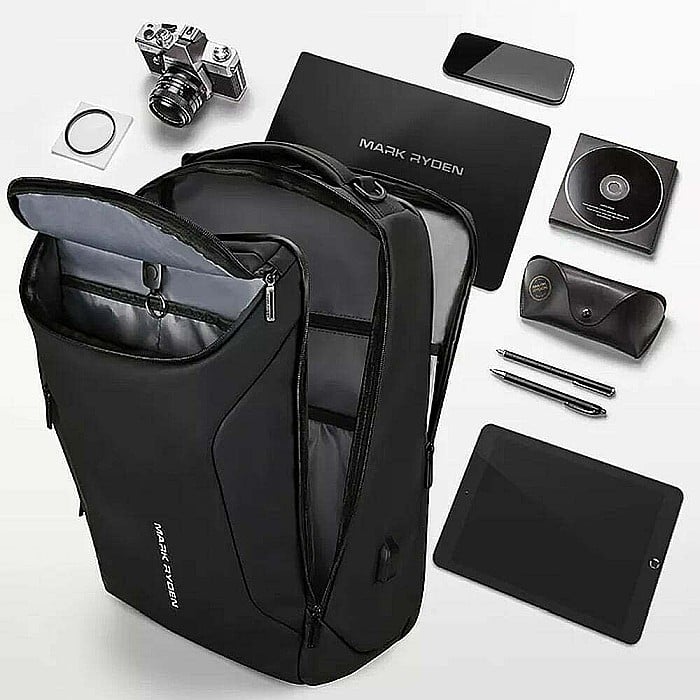 Rucsac barbati Mark Ryden Smart , Laptop de 17.3, full impermeabil, port USB, 30L, 50 x 30 x 20 cm [5]