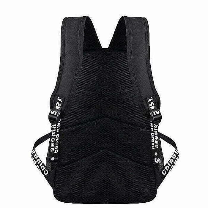 Rucsac, ghiozdan Smart, waterproof, cu design fosforescent, incarcare USB, spatiu casti, Music boy design [6]