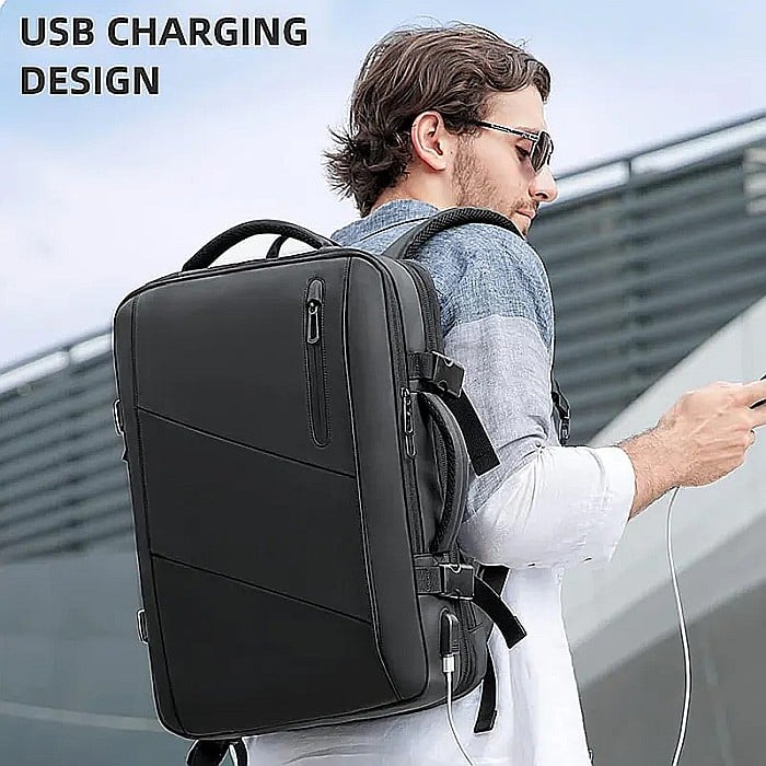 Rucsac Mark Ryden, bussiness port USB, buzunar laptop 17 inch, rezistent la apa, buzunar, extensibil, 34l [3]