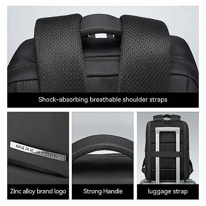 Rucsac Mark Ryden, Laptop de 15.6, impermeabil, 40 X 30 X 12 CM [4]