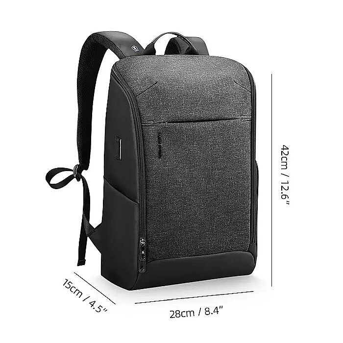 Rucsac Mark Ryden Smart, port USB, buzunar laptop 15.6, impermeabil, buzunar anti citire card [5]