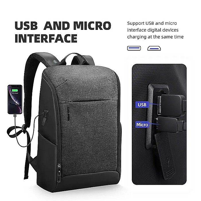 Rucsac Mark Ryden Smart, port USB, buzunar laptop 15.6, impermeabil, buzunar anti citire card [4]